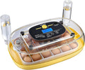 VEVOR 24 Egg Incubator, Automatic Egg Turner with LED Candler, Temperature & Humidity Control, 360° View Clear Window, Auto Water Refill, Poultry Eggs Incubators for Hatching Chicks Ducks Goose Quail