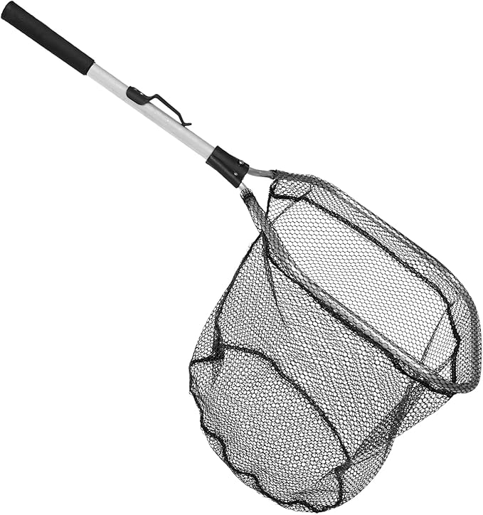 POPETPOP Fishing Net Hook Mesh Lightweight Portable Drop Net for Kayak Fly Fishing Crab Catching