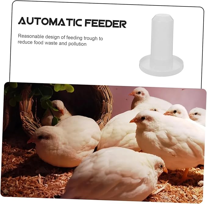 Automatic Poultry Waterer and Feeder Kit 2-in-1 Plastic Chicken Waterer Drinker and Baby Chick Feeder Suitable for Quail Parrots and Farm Use