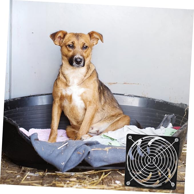 ibasenice 1set Solar Panel Chicken Coop Fan Small Exhaust Fan for and Greenhouse Cooling Easy to Install for Aeration