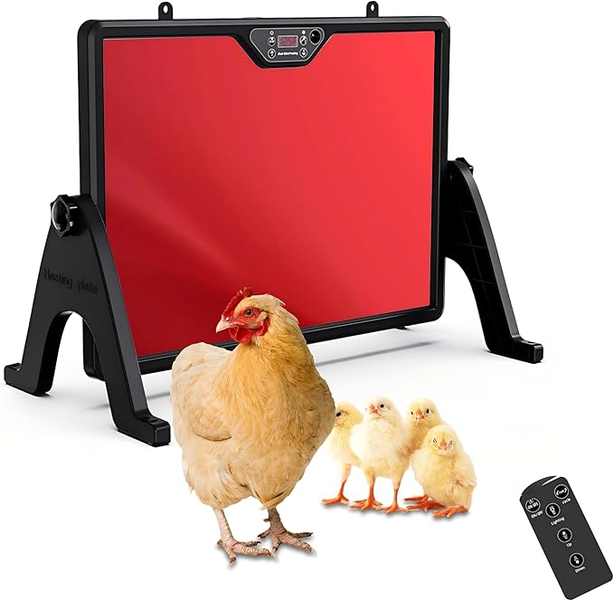 2026 Smart Chicken Coop Heater Coop Radiant Heat Panel Built-in Adaptive Temperature Sensor, Chicken Heater Inside Coop for Winter, Adaptable to Timer and Temp Controllers, ETL UL Compliant