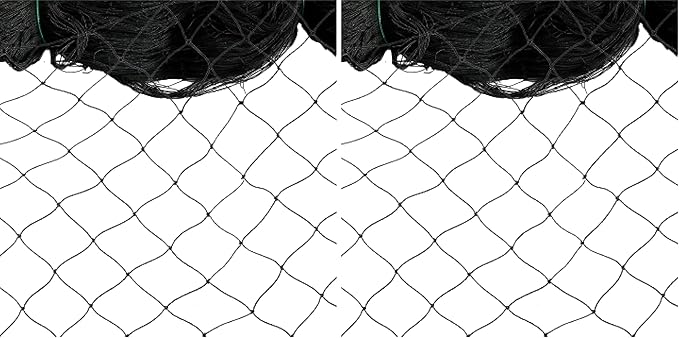 Nylon Mesh Anti Bird Netting [50 X 50] ft - Protect Fruit Trees, Chickens, Gardens & Aviaries (Pack of 2)