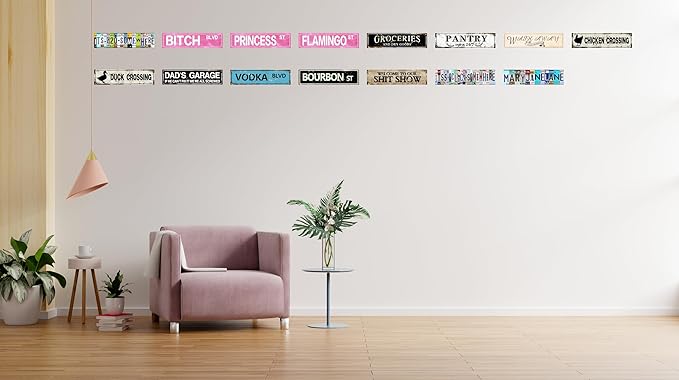 Retro Tin Metal Sign Statement Farmhouse Bathroom Wall Decor for Home Vintage Bar or Dorm Unique Gift Idea for Friends 4x16 in