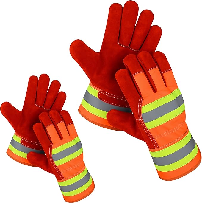 Daniel Smart Men & Women Goatskin Working Glove Lightweight Leather Safety Gloves for construction, gardening outdoor Work