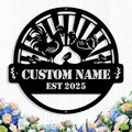 Custom Chicken Coop Metal Sign, Personalized Chicken Coop Sign for Outside, Custom Metal Hen House Farm Signs, Chickens Hen House Farmhouse Wall Art Decor