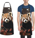 Kitchen Aprons for Men Women Waterproof Apron with 2 Pockets Skis on mountain Apron Adjustable Bib Aprons