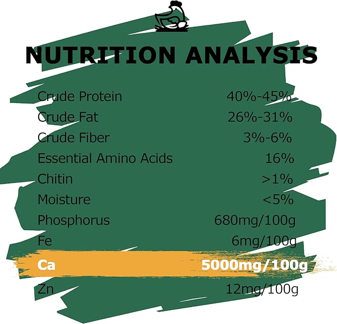 Dried Black Soldier Fly Larvae for Chickens - Non-GMO Poultry Feed Supplement, 85X More Calcium Than Mealworms, 10LB BSF Worms Perfect for Molting & Laying Hens, Ducks & Wild Birds