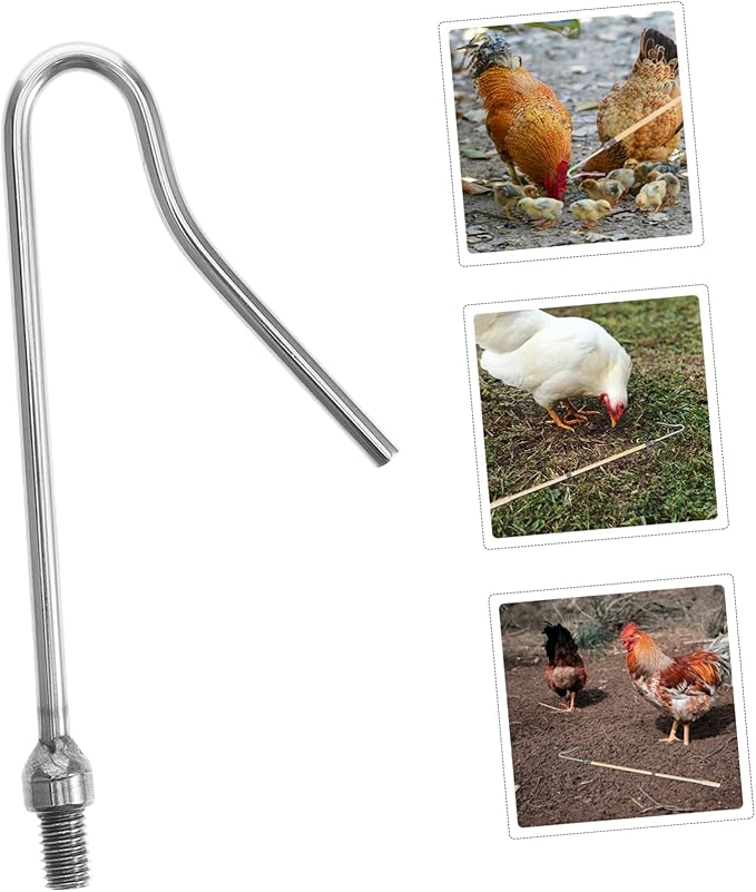 Happyyami Chicken Accessories Chicken Catcher Hook for Chicken Poultry Hanging Hooks Animal Catch Net for Chicken Legs