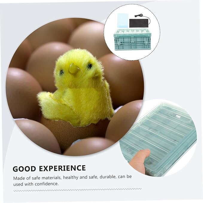 BESPORTBLE Insulation Box Chicks Brooder Kit for Hatching Eggs Parrot Chicks Safe Materials Easy Cleaning Foldable USB Heating Pad