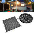 Solar Panel Fan Kit, 10in 100W Solar Panel, Round Ventilation Case Solar Exhaust Fan, for Chicken Coop Greenhouse Shed,with 9.8inch Fan