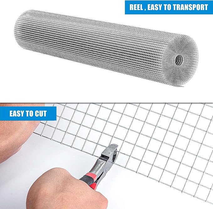 Fencer Wire 23 Gauge Galvanized Hardware Cloth with Mesh Size 1/4" x 1/4" (3 ft. x 25 ft.)