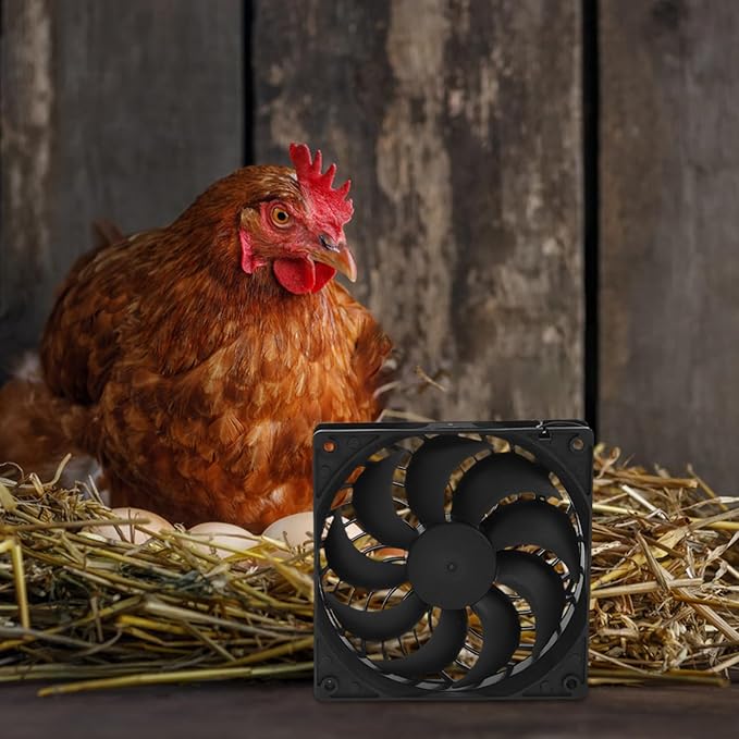Milisten Indoor Cooling Ventilation Solar Fan for Dog Chicken House High Efficiency Solar Panel