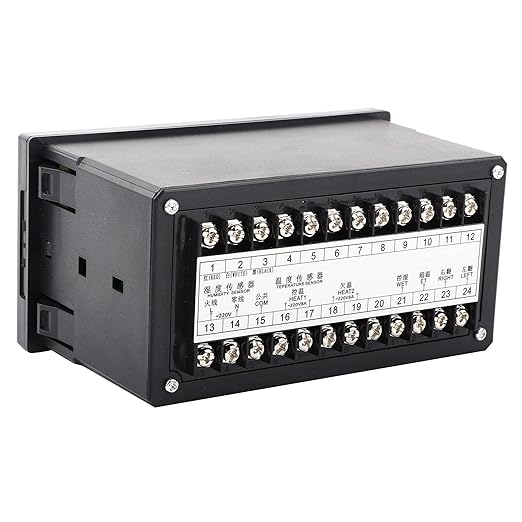 Multifunctional Automatic Incubator Thermostat Temperature Humidity Controller for Eggs Black