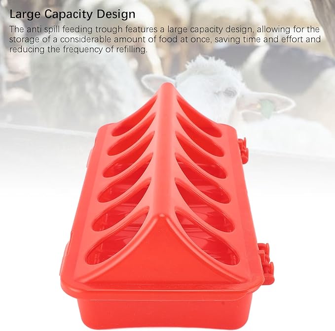 5Pcs Plastic Flip Top Poultry Feeder, Automatic No Waste Feeding with Holes for Birds Chick