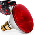 Heat Lamp, 175W Heat lamp Bulbs, PAR38 Infrared Heat lamp, Halogen Heat for Food Service, Brooder Bulb, Chicks, Pet, Bathroom, Light Therapy Use E26 Base, Flood Light Heat Lamp. 1 Pack