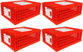 RentACoop Stackable Poultry Carrier Crate (Pack of 4) 29" L x 22" W x 12" H for Chickens