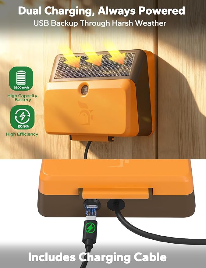 Solar-Powered Automatic Chicken Coop Door, Dual Motor Coop Door with Light Sensor, Timer & Manual Mode, Chicken Opener with Anti-Pinch System, Detachable Controller, Dual Power Options, Weatherproof