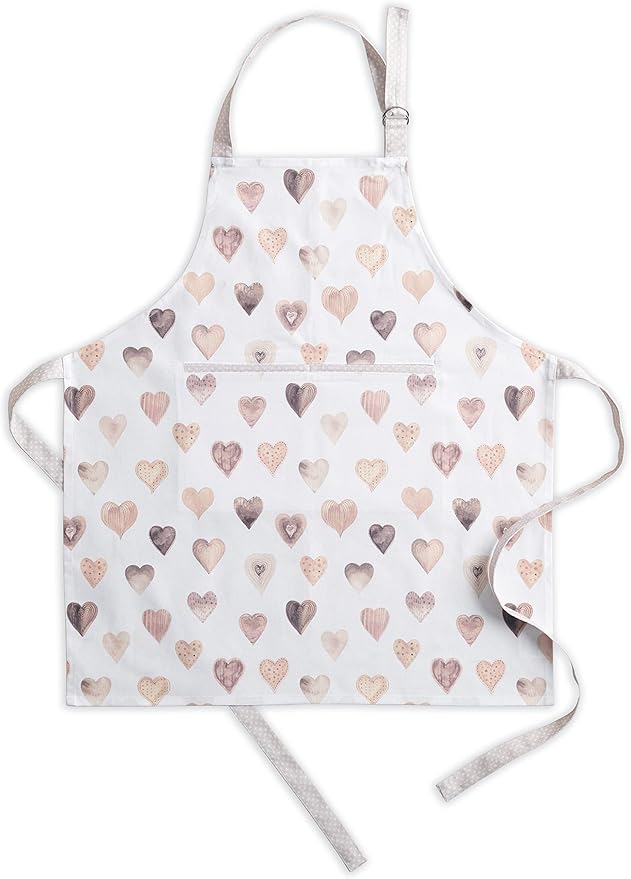 Maison d' Hermine 100% Cotton Apron for women with Pocket Kitchen Chef Apron for Men Cooking Easter Decorations