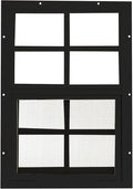 Shed Windows 12x18 (1-Pack) | Sliding Windows with Tempered Glass & Screens | Flush Mount, Black Aluminum Frames for Sheds, Chicken Coops & Playhouses