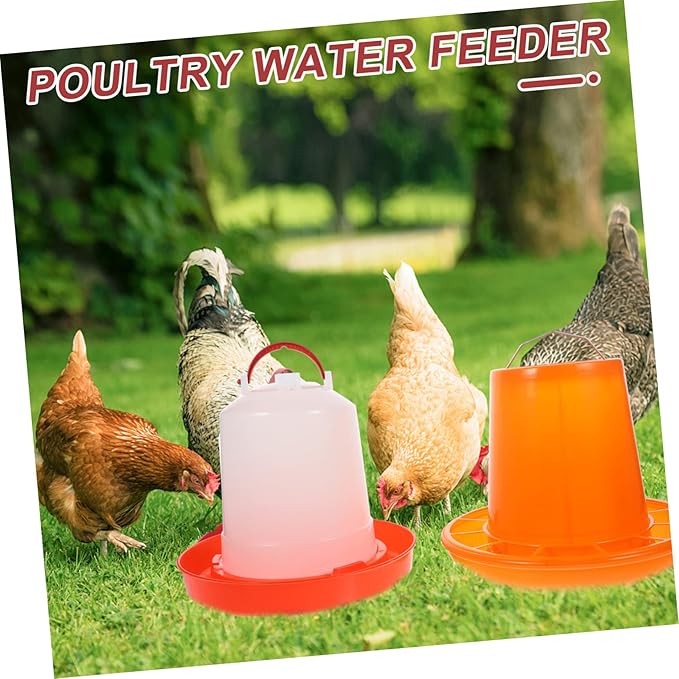 ibasenice Automatic Unloader Chicken Feeder No Waste Feeding Container for Brooder Chickens