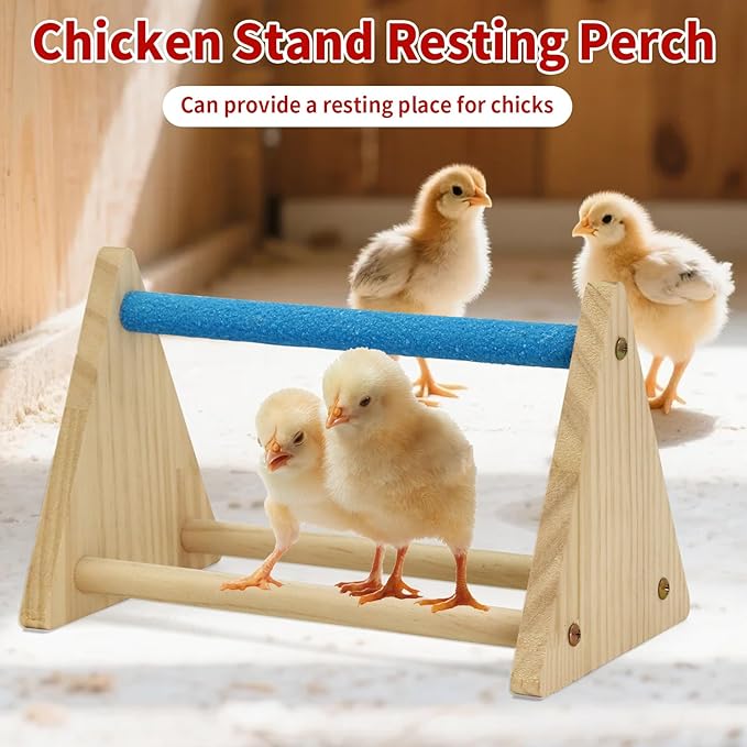6 in 1 Chick Feeder and Waterer Kit with Wooden Perch,Baby Poultry Starter Set Includes 1.5L Chick Waterer Chicks Feeder Chick Perch for Small Poultry Chicks Ducks Quail Pigeons Birds