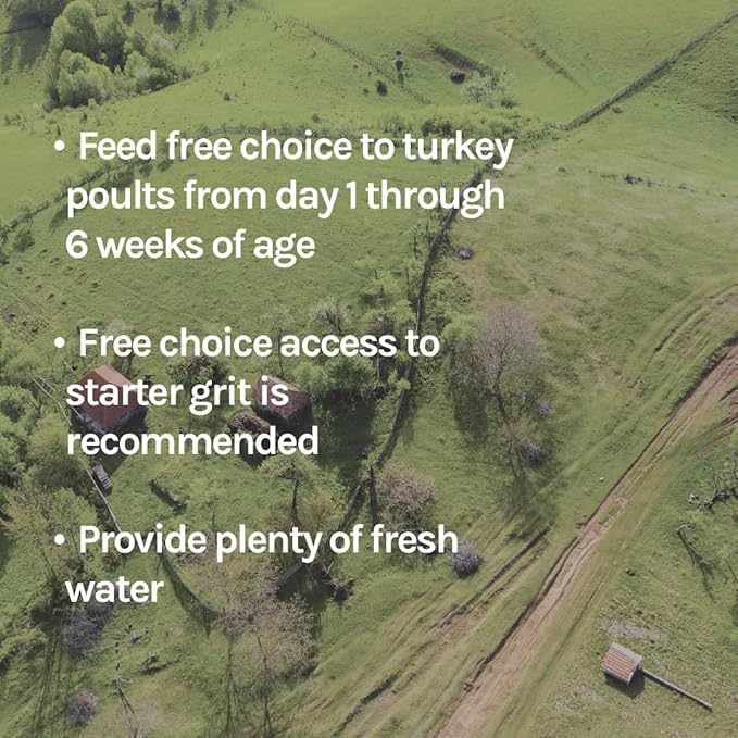 New Country Organics | Turkey Starter Feed 40 lbs I Turkey Feed for Poults and Chicks | Soy-Free and Corn-Free | 26% Protein | Certified Organic and Non-GMO