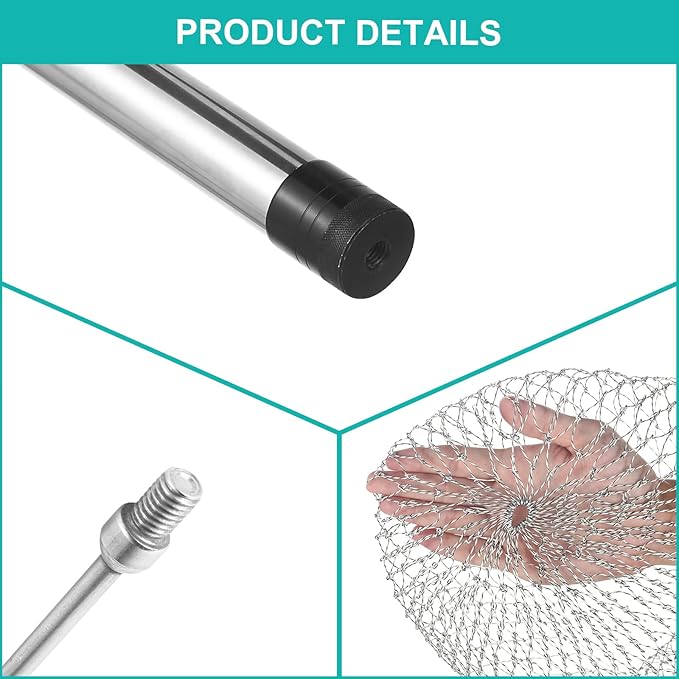 Chicken Catcher, Adjustable from 29 inches to 74 inches Chicken Net,Chicken Leg Hook, Suitable for Catching Outdoor Animals Such as Chickens, Ducks, Fishnet,Geese,Birds (15.3 x 23.2 inch net)