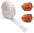 5m Meat Netting Roll, Size 16, Elastic Ham Netting Smoked Meat Poultry Ham Netting Beef Netting Precut Butcher Twine Netting for Meat Cooking Meat Sausage Making