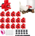 15 pcs Chicken Waterer Nipples with Drill Bits,Horizontal Automatic Chicken Waterer,Leakproof Poultry Watering System for Chicken Coop