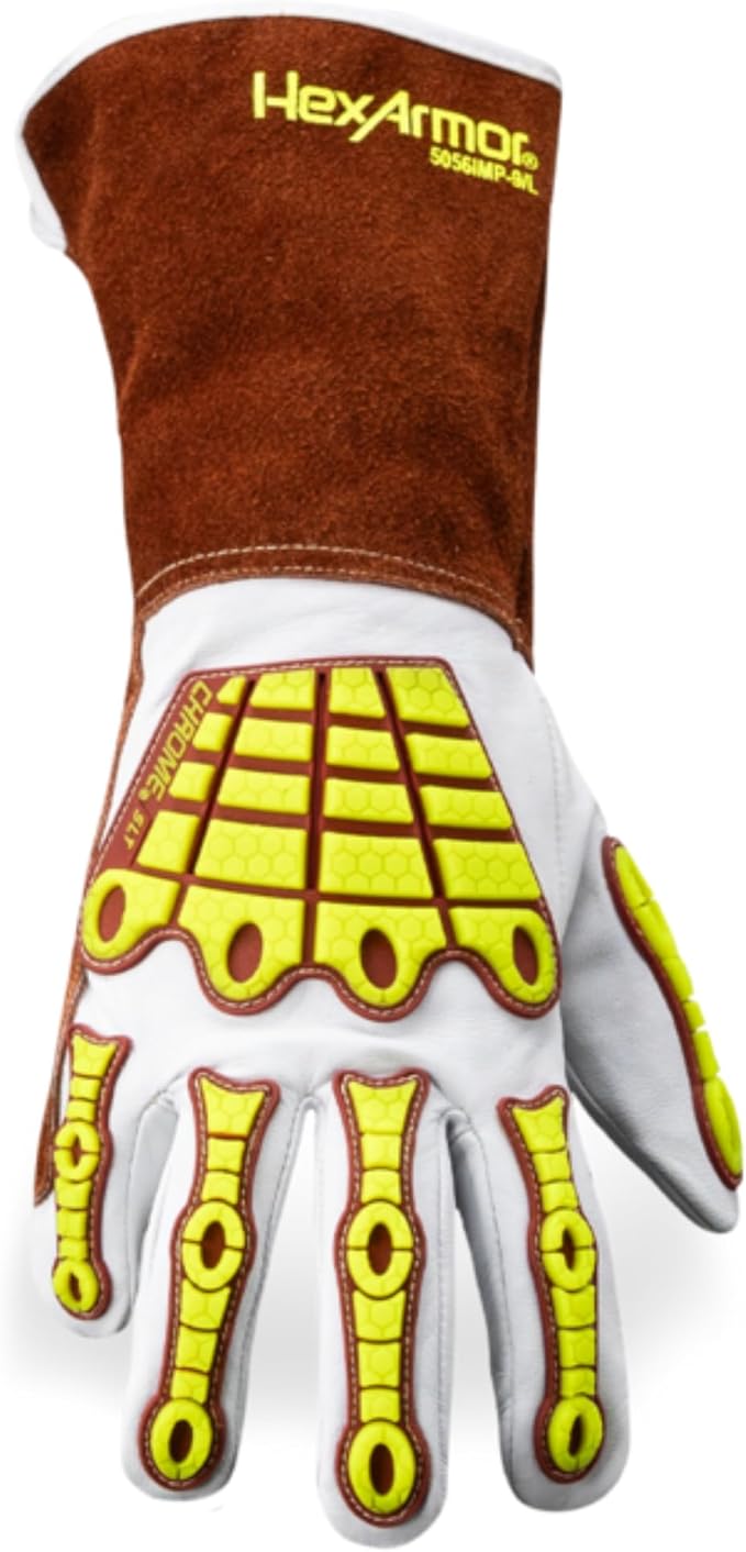 HexArmor High-Heat Resistance HeatArmor Gloves| Impact Protection | A9 Level Cut-Resistant | Welding Work Glove