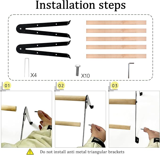 XCL Chicken Perch for Baby Chicks, Chicken Roosting Bars, Chicken Perch for Coop, Suitable for Backyard Poultry, Easy to Install Farm Chickens Roost Toys, A-Shaped Chicken Perch (S)