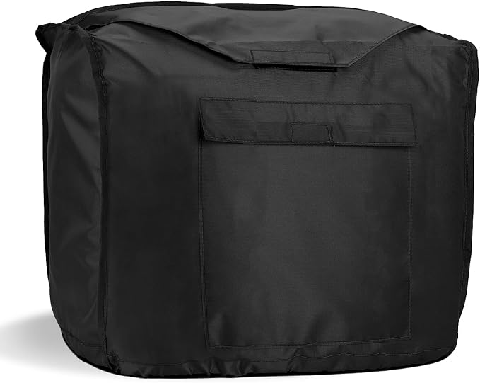Waterproof Universal Generator Cover for Most Portable Generators 2000-3500 Watt EU2200i EU3200, Heavy Duty Thicken 600D Polyester,Weather and UV Resistant(23 x 13 x 18 inch-Black)