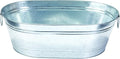 Little Giant® Galvanized Oval Tub | Versatile Utility Metal Tub with Handles | Feeding, Watering & Washing Tub | 5.5 Gallon