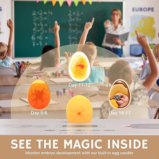iPettie ProHatch56 Egg Incubator for Hatching Eggs with Automatic Egg Turning & Humidity Temperature Control, 56 Eggs Capacity for Chicken Eggs, Duck Eggs, Quail Eggs, Temperature Alarms