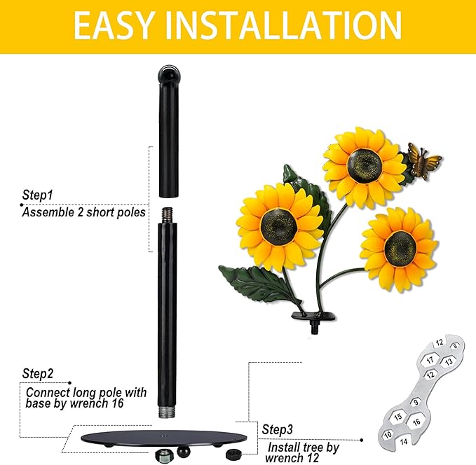 Sunflower Paper Towel Holder, Sunflower Decor for Countertop Cute Vintage Home Table, Housewarming Birthday Gifts for Sunshine