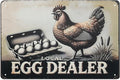 Funny Tin Signs Chicken Coop Decor Outdoor Vintage Rooster Gifts Yard-signs Decorative Signage For Farm and Garden 8×12 inches (I)