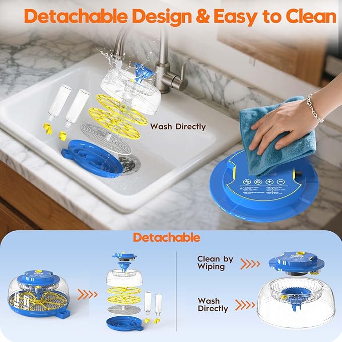 Incubator for Hatching Eggs-18 Egg Incubator with Automatic Egg Turning and Humidity Control 360°View Incubadora De Huevos,Ducks,Goose,Pigeon,Quail Incubator for Home,Farm,Lab,Science Classroom
