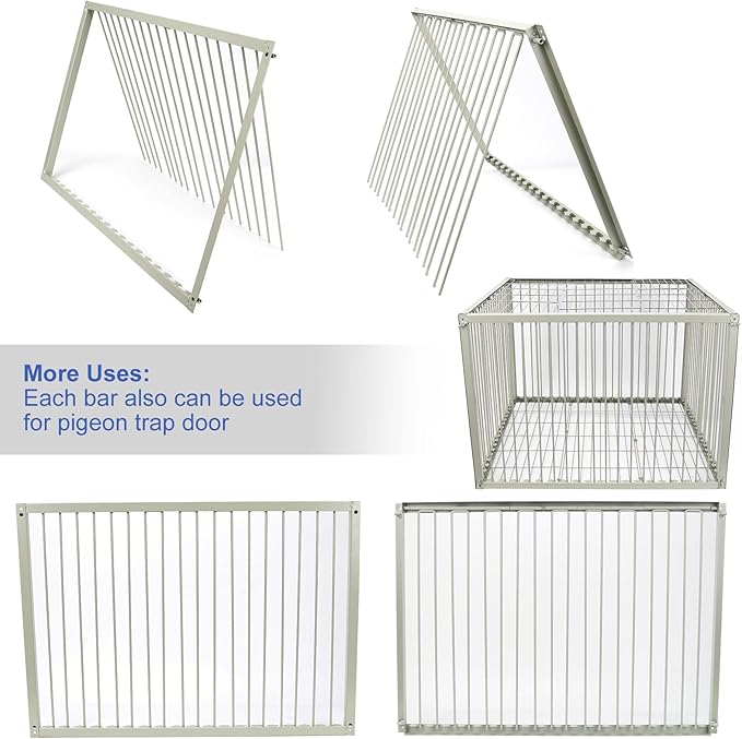 Chicken Trap Cage with Escape-Proof Design – Auto Bird Trap Cage for Chickens and Large Birds | Multi-Catch Pigeons Ducks Traps for Sale with Well Anti-Rust Baking Paint-XL Size