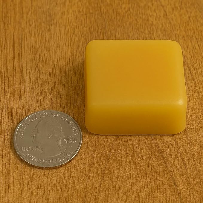 Pure Beeswax Blocks – USA Made, Beekeeper Crafted – Natural Beeswax Bar for Crafting, Woodworking, Lip Balm, Cast Iron Seasoning – Premium Quality, Eco-Friendly, Chemical-Free (6 Pack)