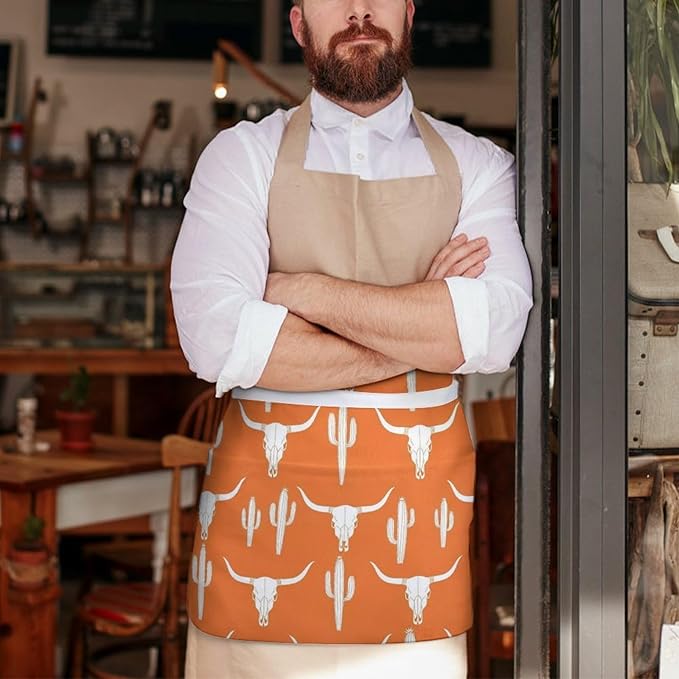 Server Waitress Waist Apron Cooking Kitchen Restaurant Aprons for Women Men