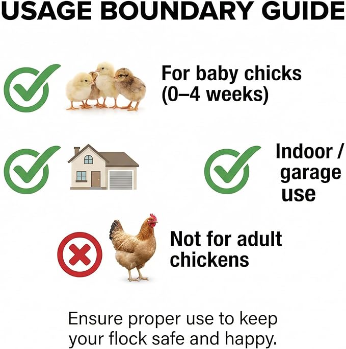 Chicken Brooder Box 10.6 cu ft (47.2" x 19.7" x 19.7") – Stainless Steel Frame & Waterproof Oxford Fabric, Portable Indoor Brooder for Up to 15 Baby Chicks, Ducklings, Quail, Easy Assembly