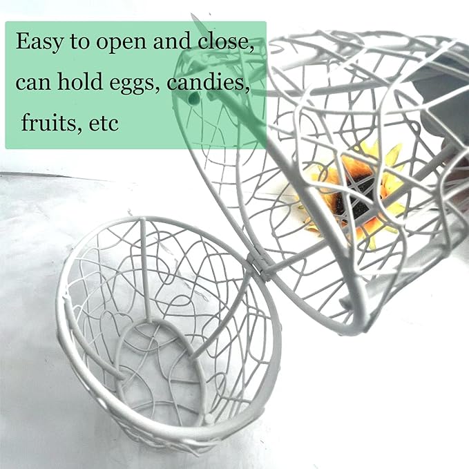 Chicken Wire Egg Basket Egg Holder Farmhouse Rustic Vintage Rooster Decor Chicken Shaped Egg Basket Fruit Storage Wire Basket For Collecting And Countertop Storing Egg (Pink)