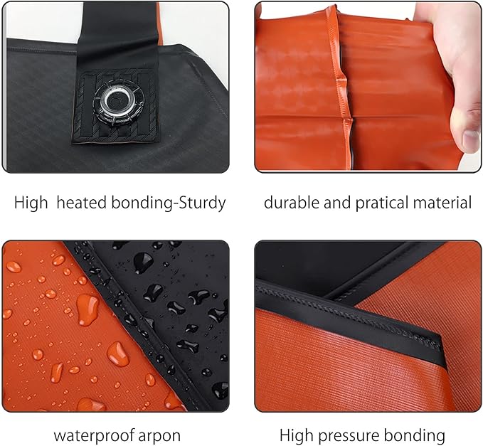 Waterproof Rubber Apron-43 Vinyl Waterproof Apron, Chemical Resistant Work Apron for Dishwashing,Dog Grooming,Cleaning,Butcher MD006-Black