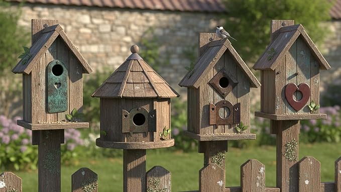 5 Pk 1.5" Metal Bird House Predator Guards -1-1/2" Hole Sizes - Excludes Different Bird Species - Protects The Entry Hole