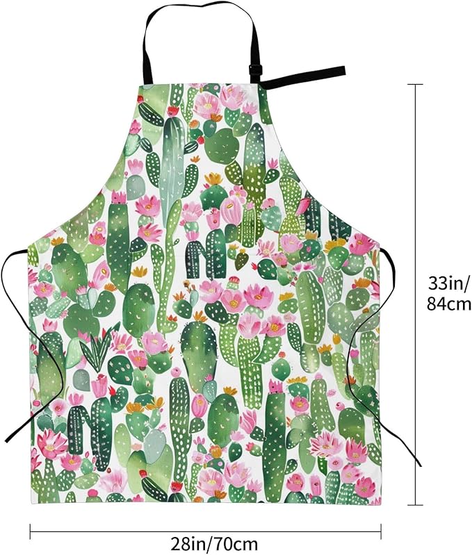 Shark Jumping Home Aprons 2 Pockets 33"×28" for Men Women, Ocean Sea Waterproof Kitchen Cooking Bib