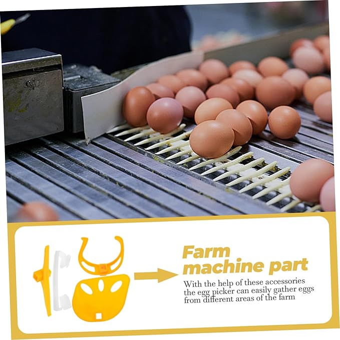 Hemoton Farm Egg Picker Parts Plastic Egg Collection Machine Accessory Holder Clips