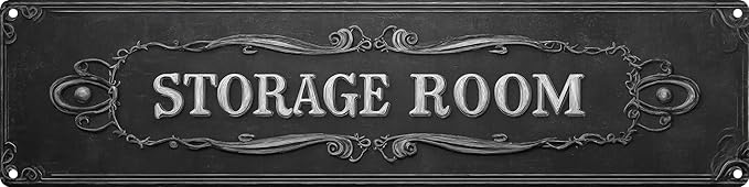 Vintage Tin Storage Room Sign Retro Metal Sign Suitable For Home Street Shop Garage Bar Farm Garden - Multi-Purpose For Indoor/Outdoor Use Plaque 4x16 Inch