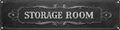 Vintage Tin Storage Room Sign Retro Metal Sign Suitable For Home Street Shop Garage Bar Farm Garden - Multi-Purpose For Indoor/Outdoor Use Plaque 4x16 Inch