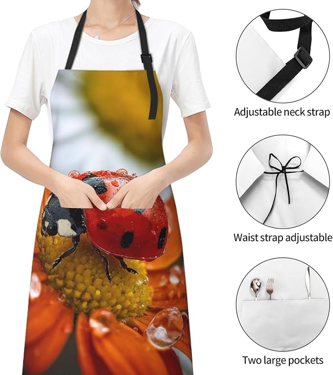 Waterproof Aprons for Women Men Adjustable Bib Tractor farm Apron Chef Cooking Aprons for Kitchen