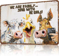 Farmhouse Decor Farm Animal Metal Sign Farmhouse Pig Chicken Cow Metal Sign Cow Metal Sign Vintage Metal Farmhouse Decor Cow Gifts 12 * 8in